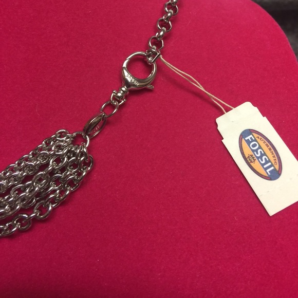 Fossil Jewelry Fossil Brand Bohemian Silver Tone Necklace Nwt