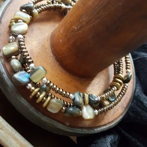 Memory wire bangle bracelet