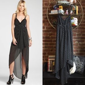 BCBGeneration Black High Low Chiffon Dress
