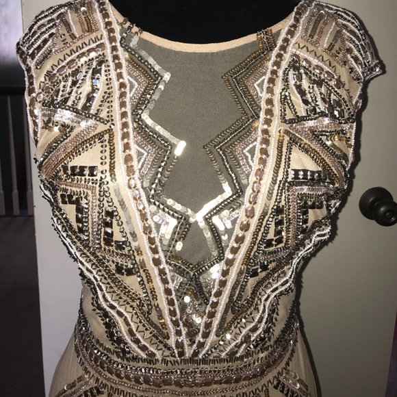 Art deco sequin sleeveless dress - Picture 2 of 5