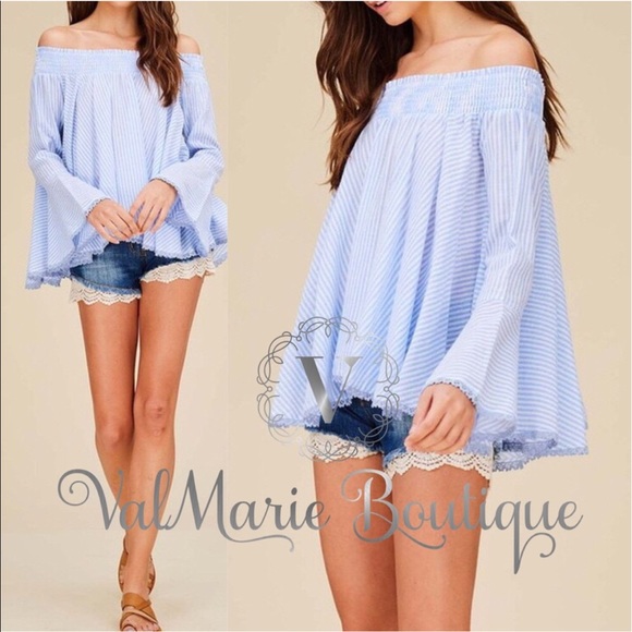 📍CLEARANCE 📍Off Shoulder Linen Top Blouse - Picture 3 of 3