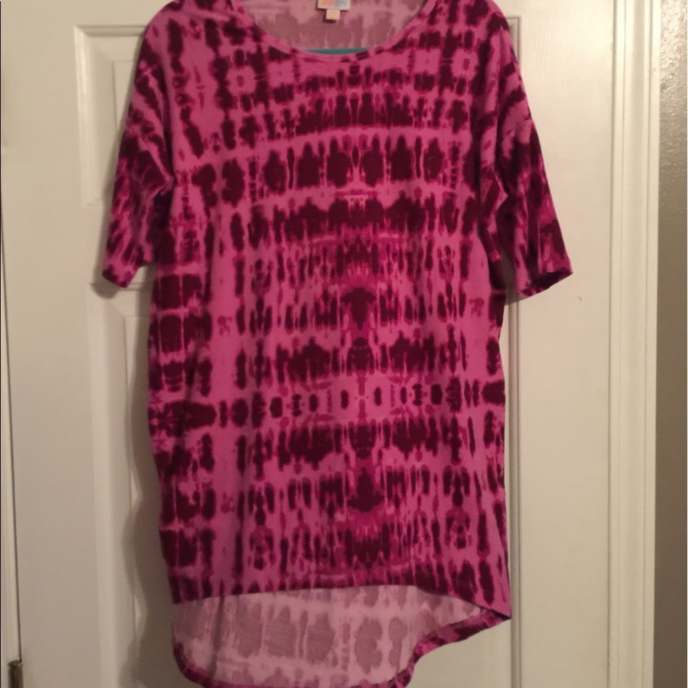 Lularoe Irma Tee tie-dye 🦄 xxs leggings material