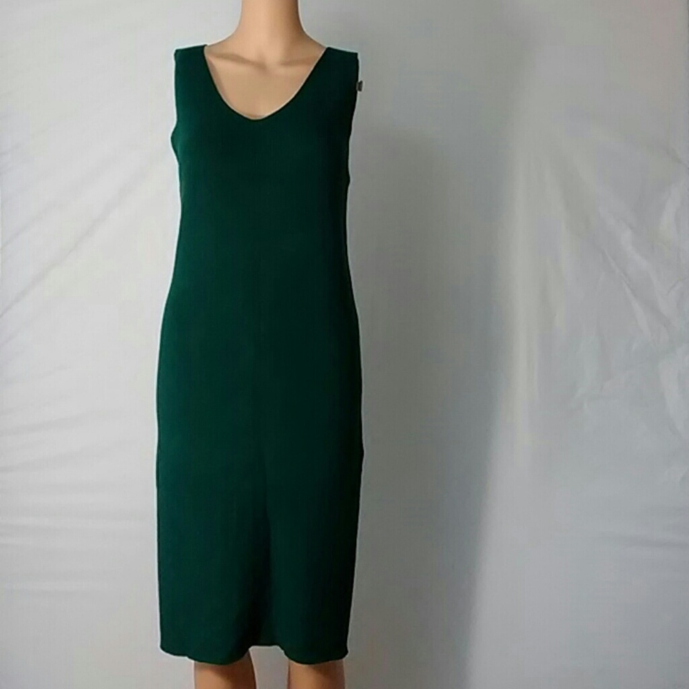 Worthington Sleeveless Green Lightweight Sweater
