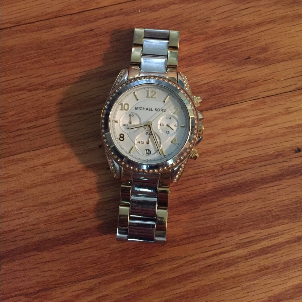 Michael Kors two toned watch