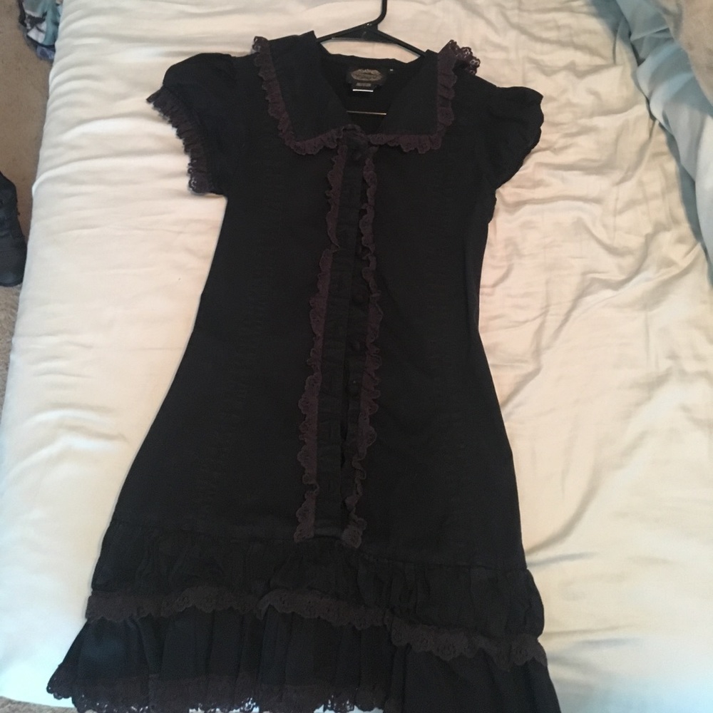 Funhouse Short Black Dress