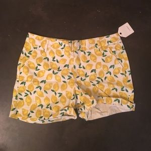 Lemon Print Shorts