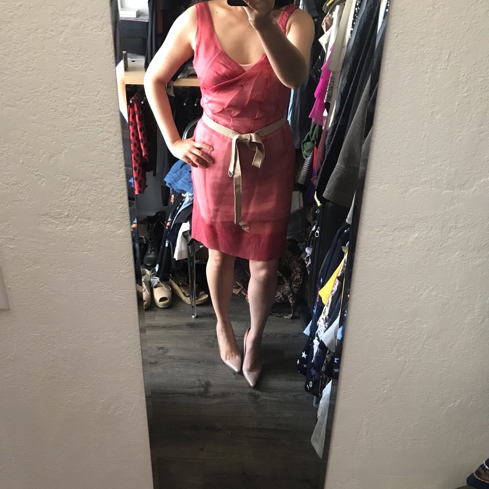 BCBG Runway silk origami dress, 2 - Picture 7 of 8