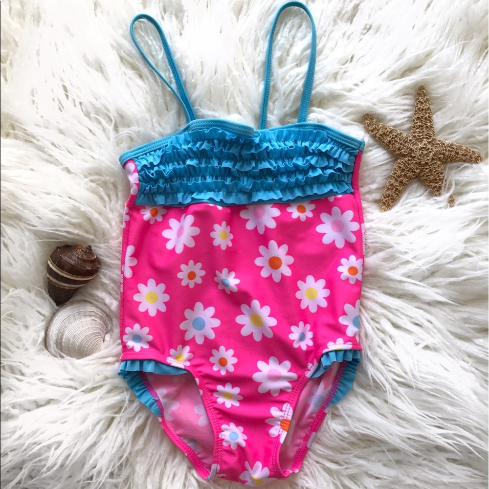 ✨Little Girls Floral one-piece Swimsuit 👙👧🏻✨