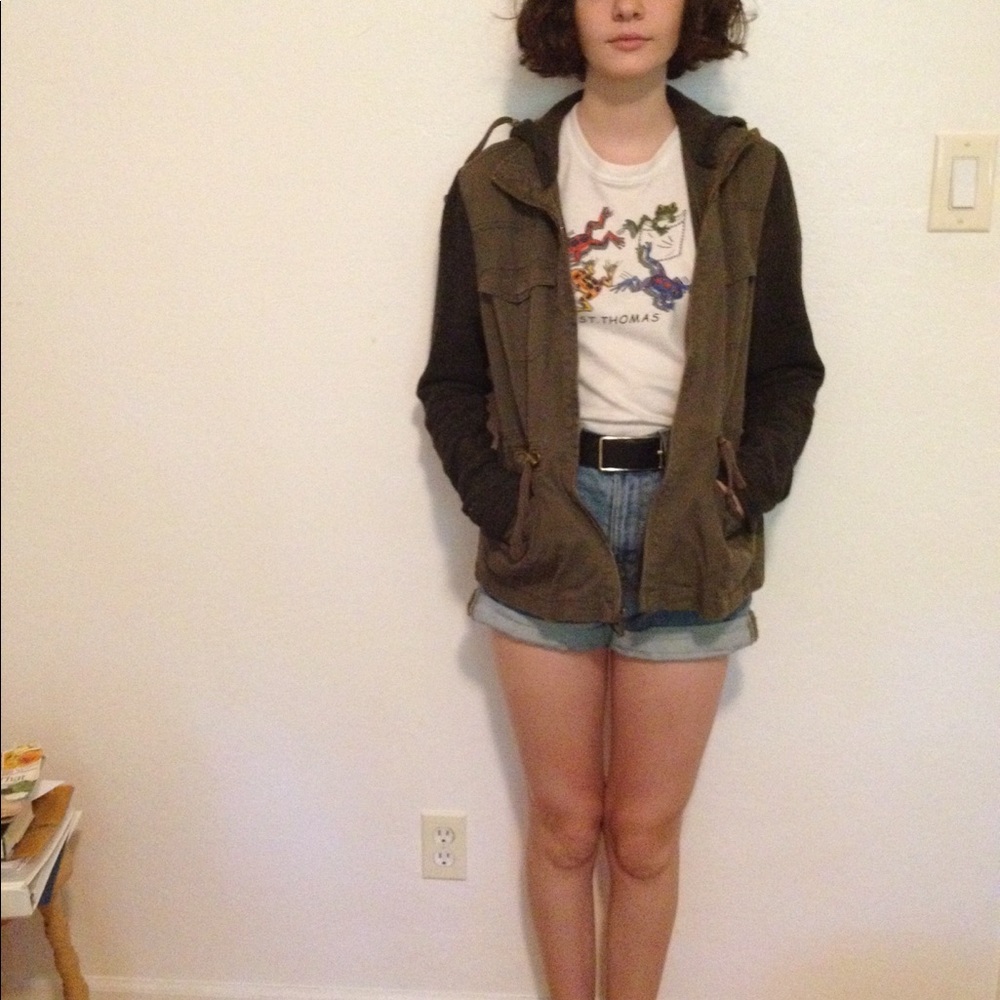 Olive Green Cargo Jacket