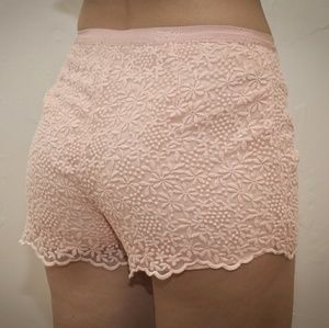 Lace Shorts Rose Color