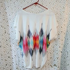 Moving SALEMulti-Colors on White top