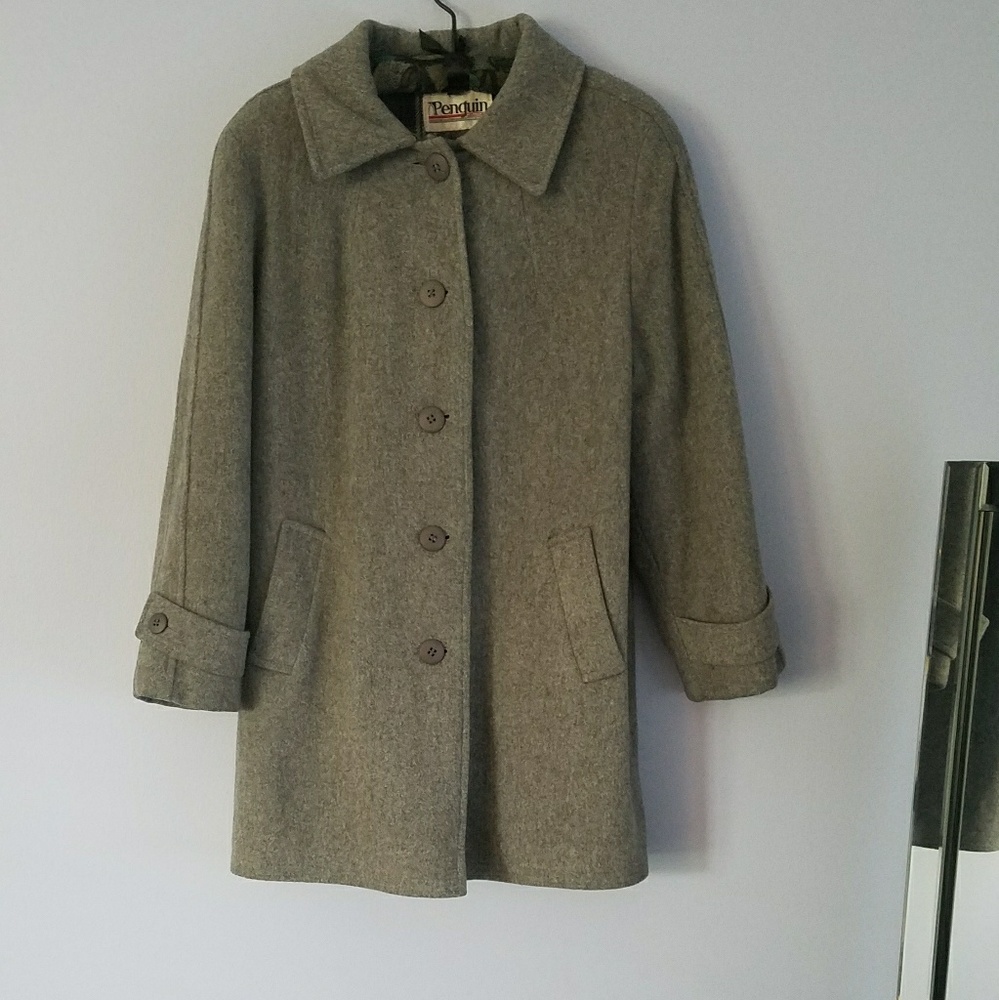 M. Liman Penguin 100% Wool Button Down Winter Coat