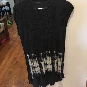 black all saints patterned shirt