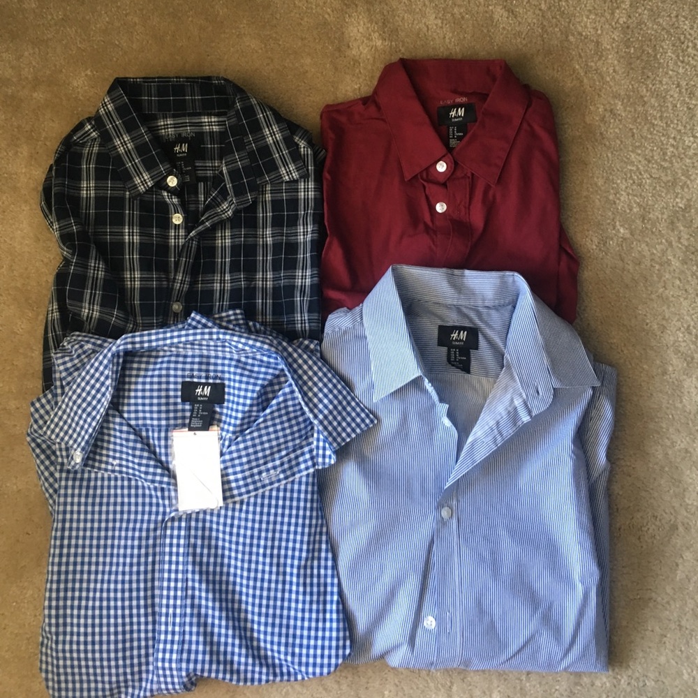 4 easy iron button ups (men's)
