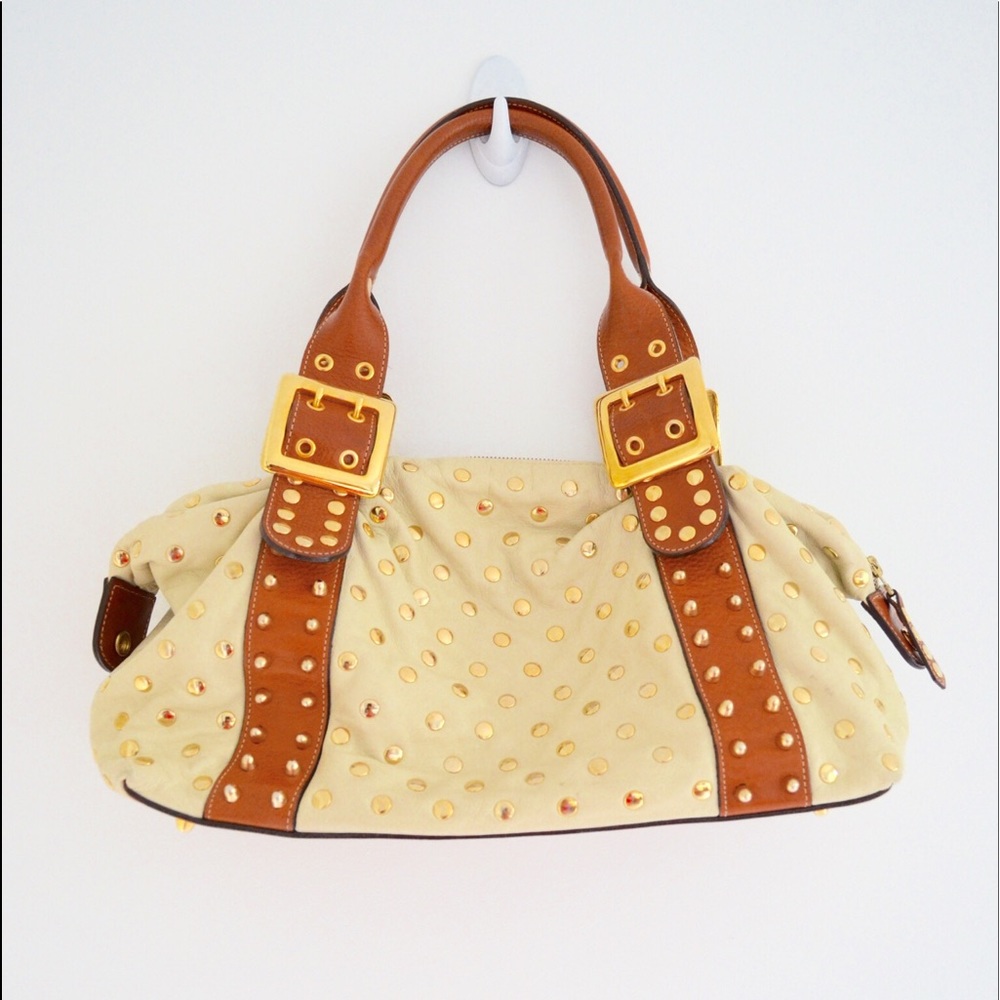 Be&d Studded Leather Handbag