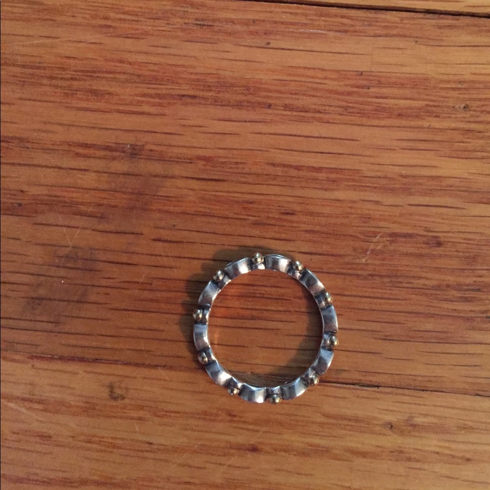 Gold and silver Pandora ring - size7