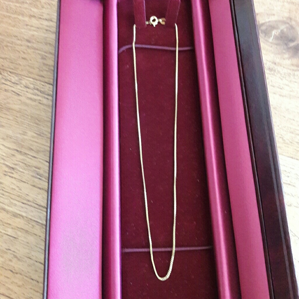 Gold coated silver chain