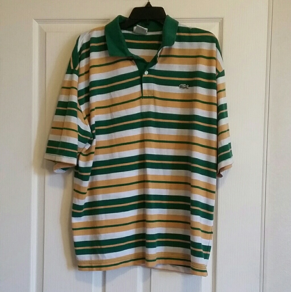 Lacoste Striped Collard Shirt
