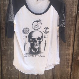 Skull Baseball Tee