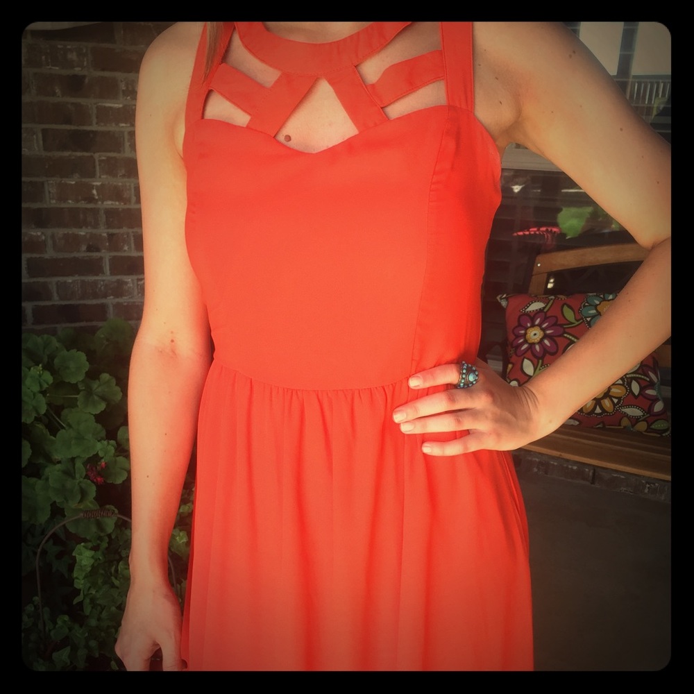 Orange Altar'd State dress