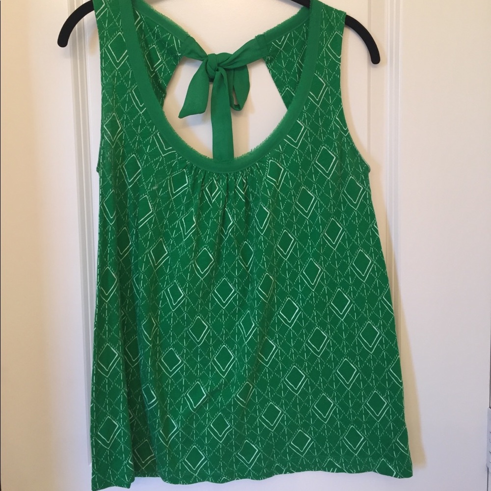 Anthropologie Sleeveless Top with back bow detail