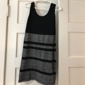 Black and silver bodycon dress