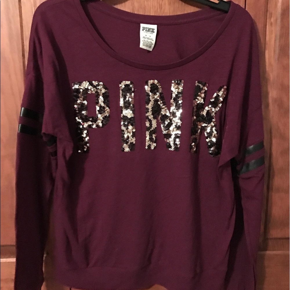 Purple Sequin VS PINK Tee