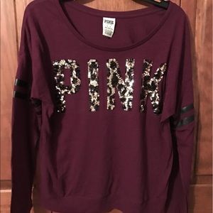 Purple Sequin VS PINK Tee