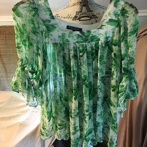 Betsy Johnson flowy blouse.