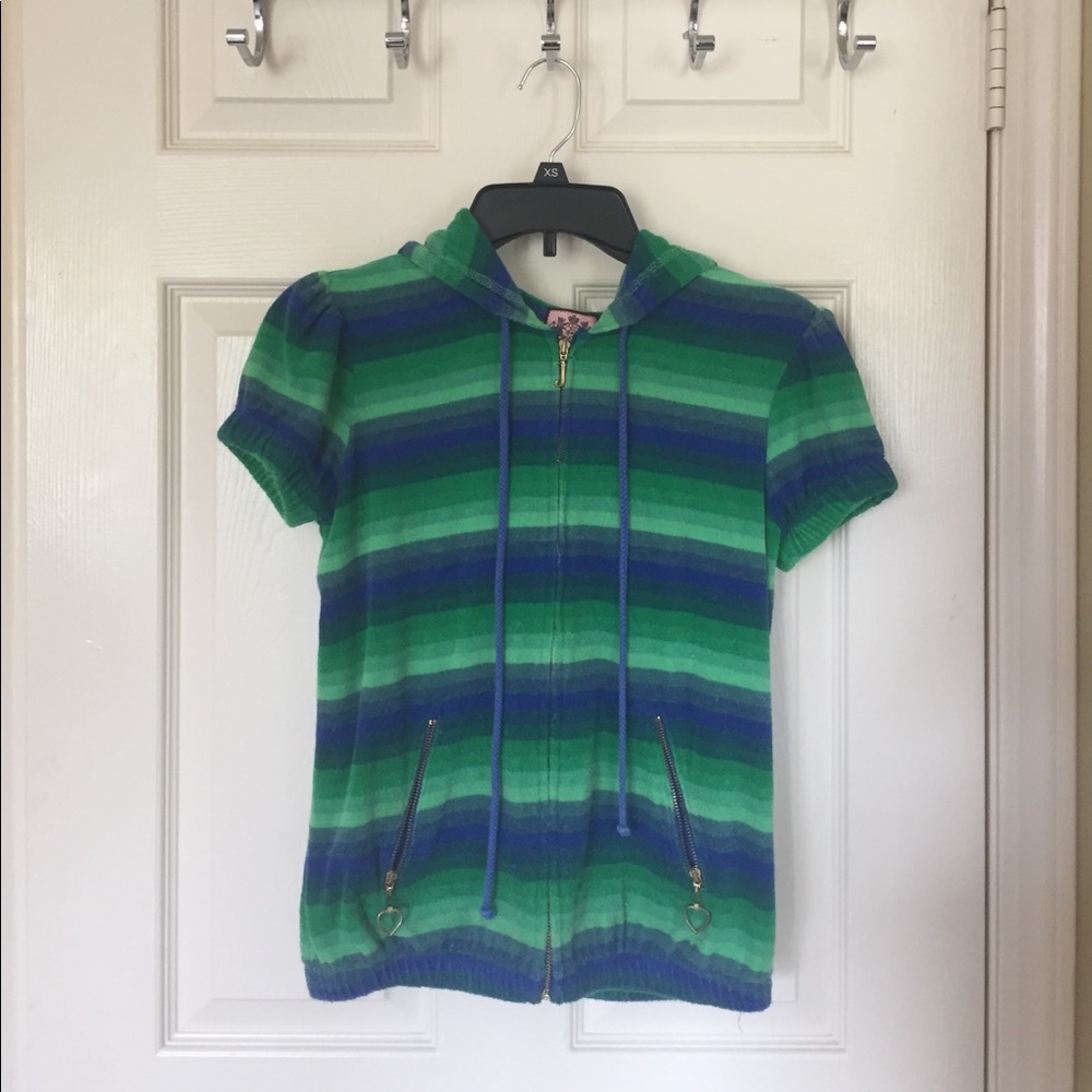Juicy Couture short sleeve hooded jacket