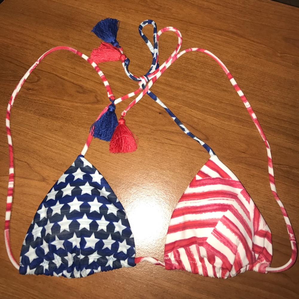American flag triangle top