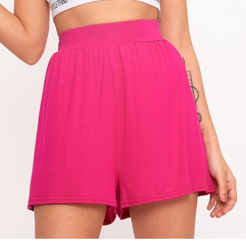 High waisted flowy shorts