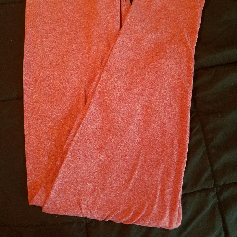 Red heathered lularoe leggings