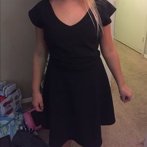 Black dress with lace back