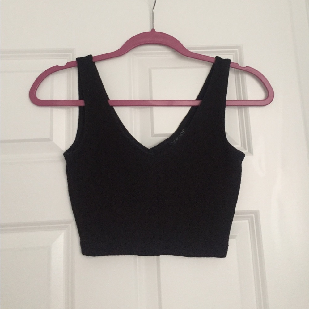 Bundle with others**Top Shop black V neck crop top