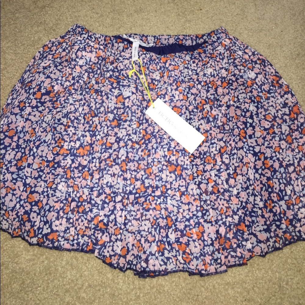 BCBGeneration Floral Mini Skirt