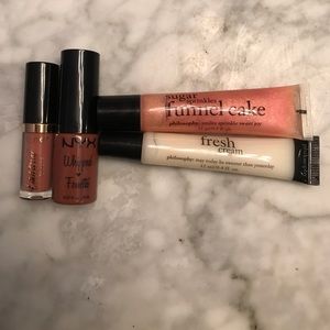 Tarte, NYX, and philosophy lip bundle