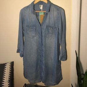 H&M denim shirt dress