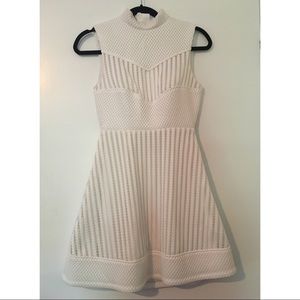 ASOS fit and flare dress with back cutout