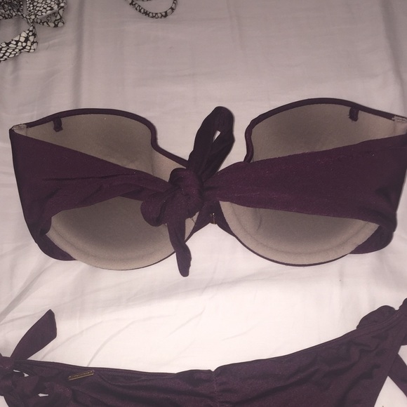 Victoria's Secret bandea top eggplant color - Picture 3 of 4