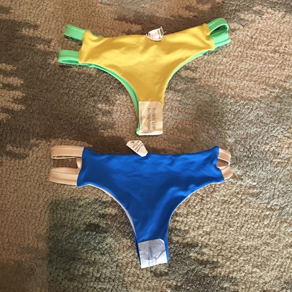 San Lorenzo Reversible Cheeky Cutout Bikini Bottom - Picture 2 of 3