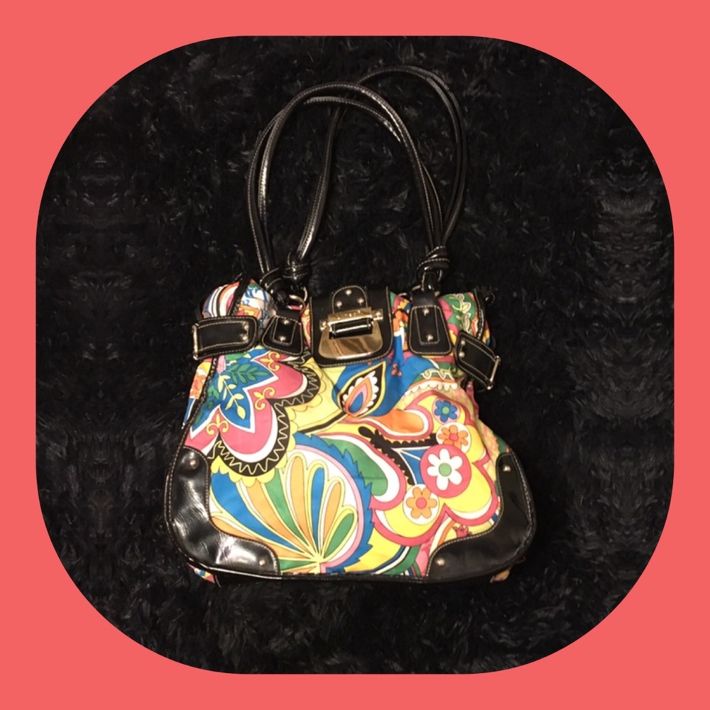 LineaR multicolored purse