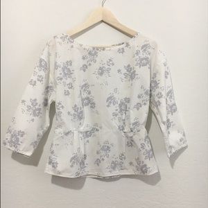 Gap peplum floral Blouse