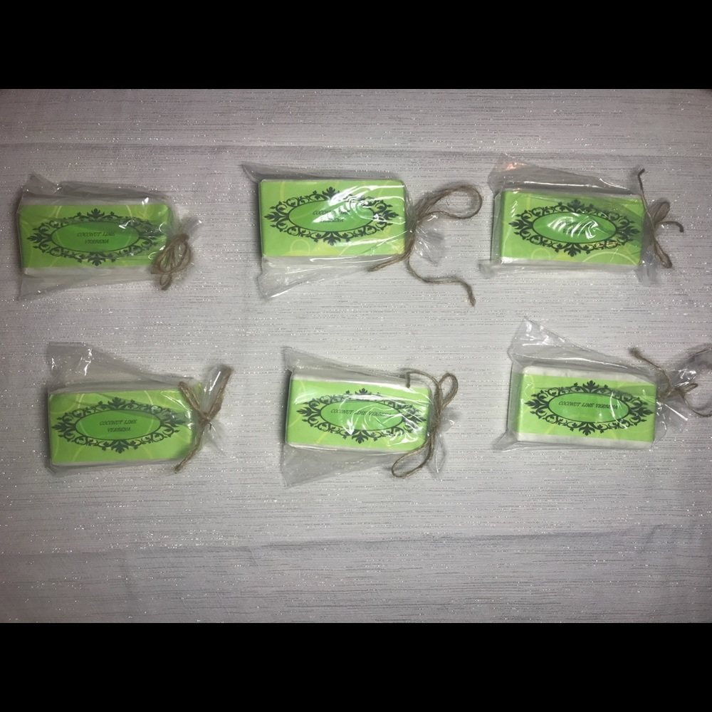 Homemade Coconut Lime Verbena Soaps