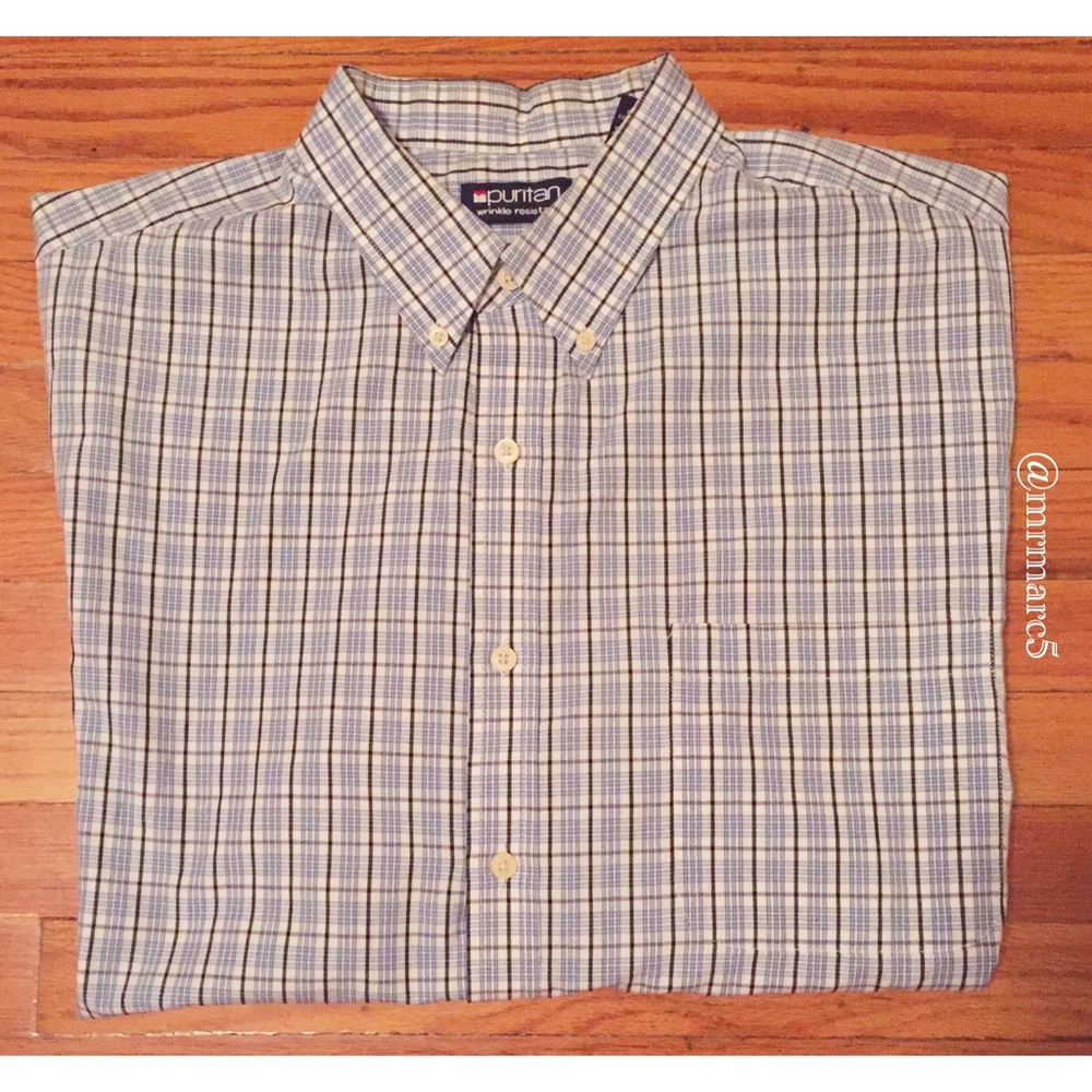 🏐Puritan Short-Sleeve Plaid Shirt🏐