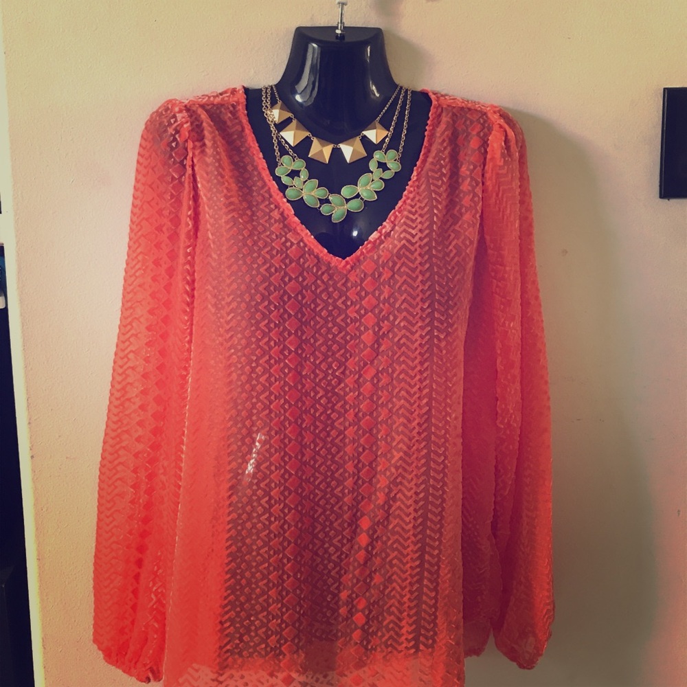 "Bright Orange "⭐️Cardigan/Beach Cover up 🌹