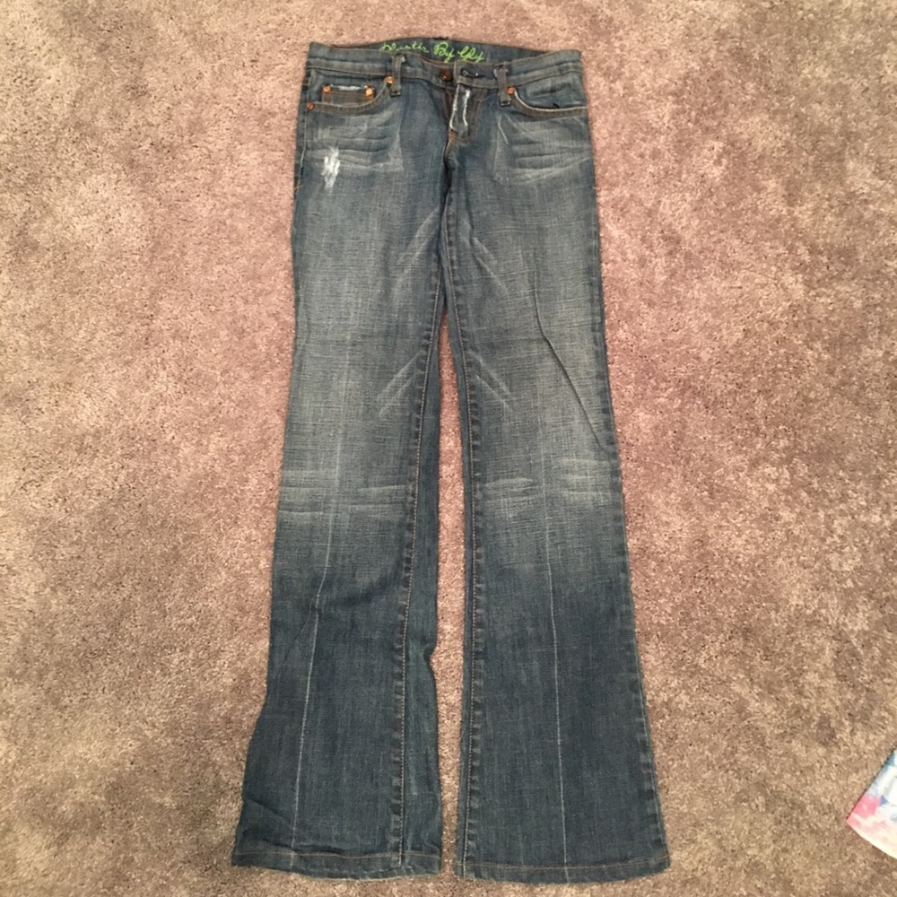 Denim flare jeans