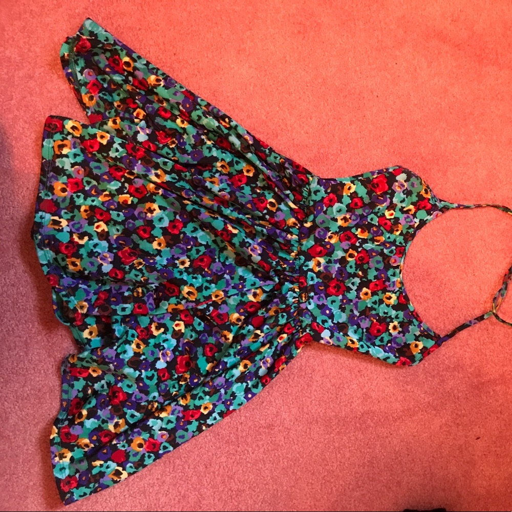 American Apparel Skater Floral Dress