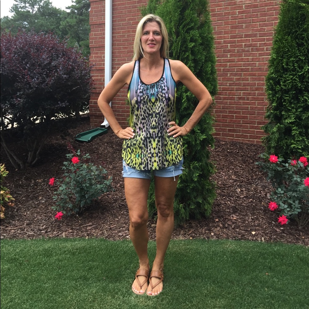 Animal print tank
