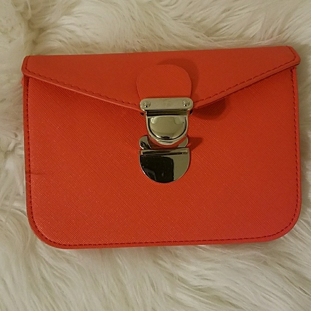 Express red Crossbody Clutch